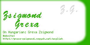 zsigmond grexa business card